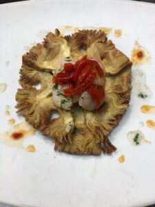 corona de alcachofas