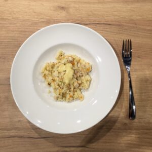 salteado de arroz con jazmín con verduras